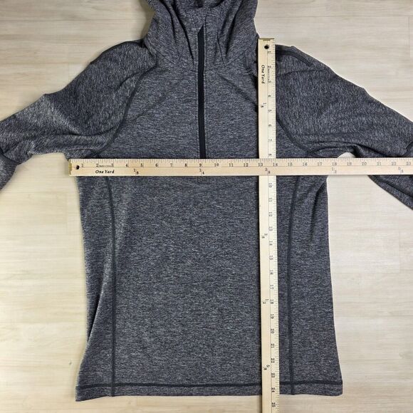 Lululemon 1/4 Zip Hoodie Pullover Running Gray Men's Size Small - Picture 6 of 7